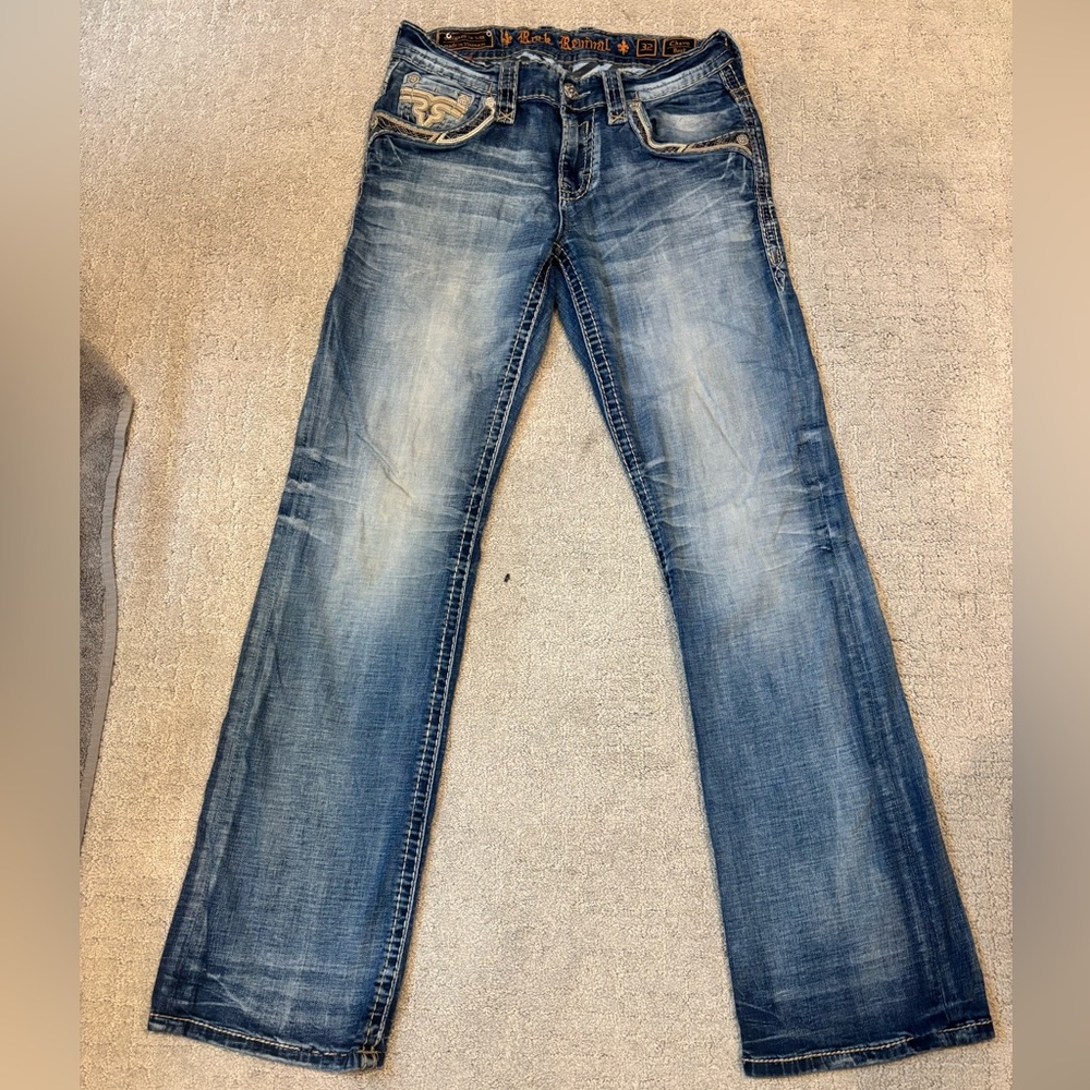 Rock revival men’s jeans